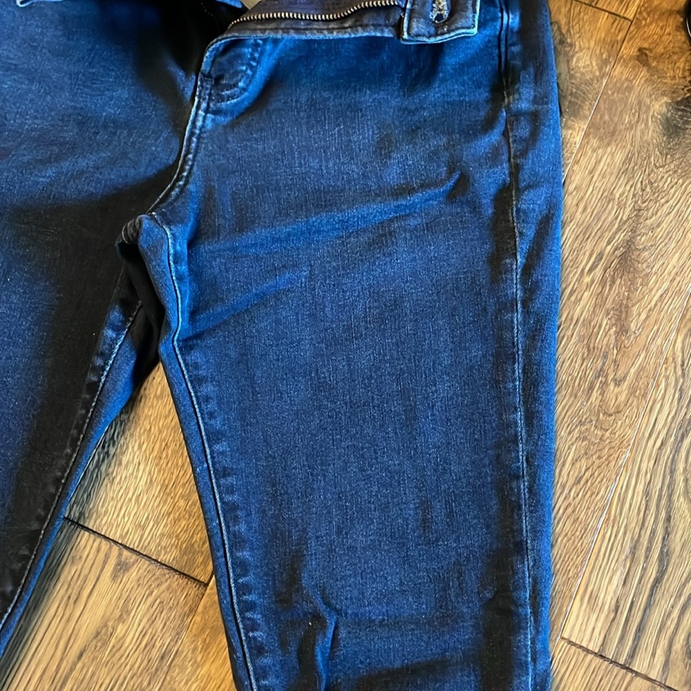 Express Women's Deep Blue High Rise Skinny Jeans - Picture 7 of 16